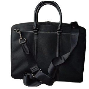 Coach Men's Metropolitan Slim Briefcase 23808 Black Retail $395